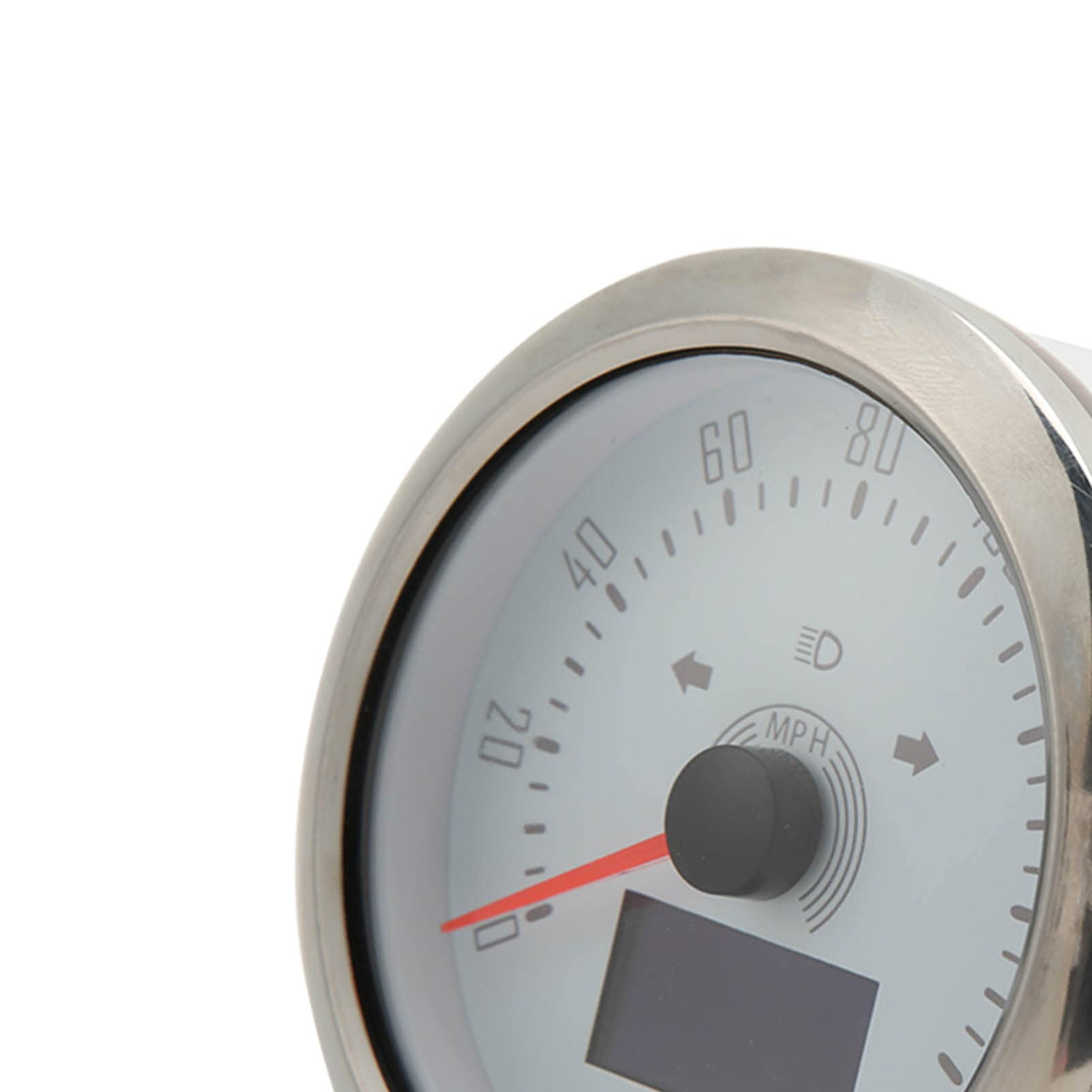 Cocoarm Velocímetro GPS, Medidor de Odómetro ABS de Acero Inoxidable, Pantalla LCD de 0 a 160 MPH, Señal GPS IP67, 9 a 32 V, para Automóviles, Barcos, Vehículos Recreativos, Yates, Maquinaria de