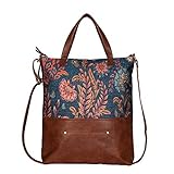 Mona B Western Style Canvas Handbag for Women | Zipper Tote Bag | Crossbody Bag | Stylish Vintage Shoulder Bags Women (Multicolour)