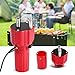 Motore per barbecue, 5 V rotatore barbecue rosso solido costruzione supporto per barbecue accessorio per staffa arrosto con pulsante di commutazione e cavo USB