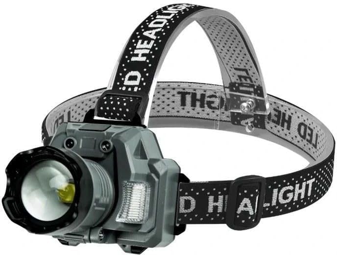 Motion Sensor Headlamp with Zoomable Light & LCD Power Display | SMD LED Torch | Rechargeable Emergency Headlight for Outdoor, Camping, Hiking (Grey)-image-40