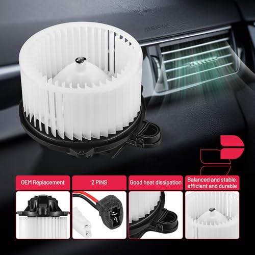 Image of BDFHYK AC Heater Blower Motor Fan 700259 Compatible with Hyundai Azera Elantra Equus Sonata,Compatible with Kia Cadenza Forte Forte Koup Forte5 Optima,HVAC Blower Motor Assembly SK700259 32A1014 87335