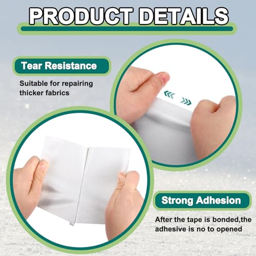 Image of PATIKIL Awning Repair Tape 6 inch x 26ft Waterproof Canvas Tape High Adhesive Tear Repair Patch Kit for PVC Tarpaulin Tent Awning Fabric RV Sail Boat Cover, White