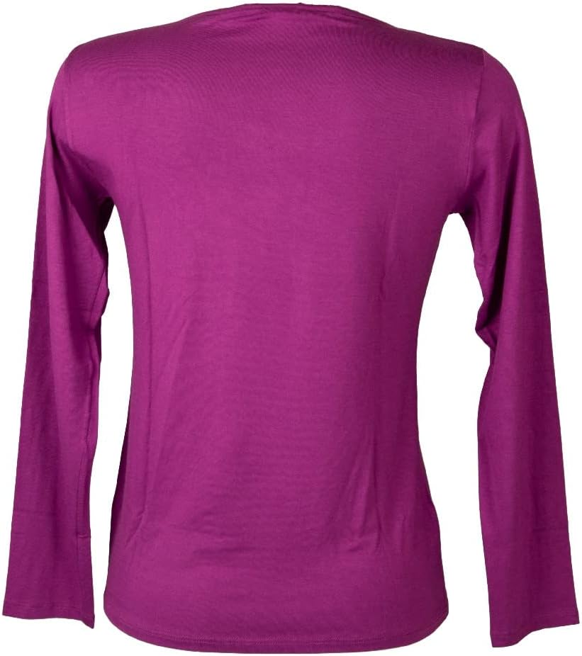 T-Shirt Crew Neck t-Shirt Woman Warm Long Sleeve Viscose Article 076629