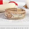 FANCY-SHINY-Leather-Wrap-Bracelet-Boho-Cuff-Bracelets-Crystal-Bead-Bracelet-with-Magnetic-Clasp-Jewelry-Gifts-for-Women-Teen-Girls FANCY SHINY Leather Wrap Bracelet Boho Cuff Bracelets Crystal Bead Bracelet with Clasp Jewelry Gifts for Women Teen Girls(7.7", Gold)
