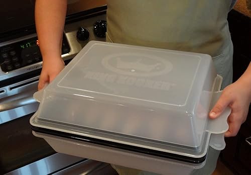 Miniatura 6 de King Kooker 1113BKA 11" x 13" Caja de plástico para tamiz de reboque, Blanco