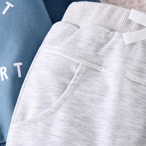 Ropa infantil cómoda de juego diario conjunto de 2 piezas con pantalón y manga larga para parque 4
