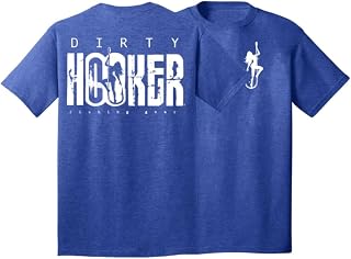 Dirty Hooker Short Sleeve Tee with Classic Logo – Short Sleeve Fishing Shirt - Women's and Men Short Sleeve Fishing Shirts