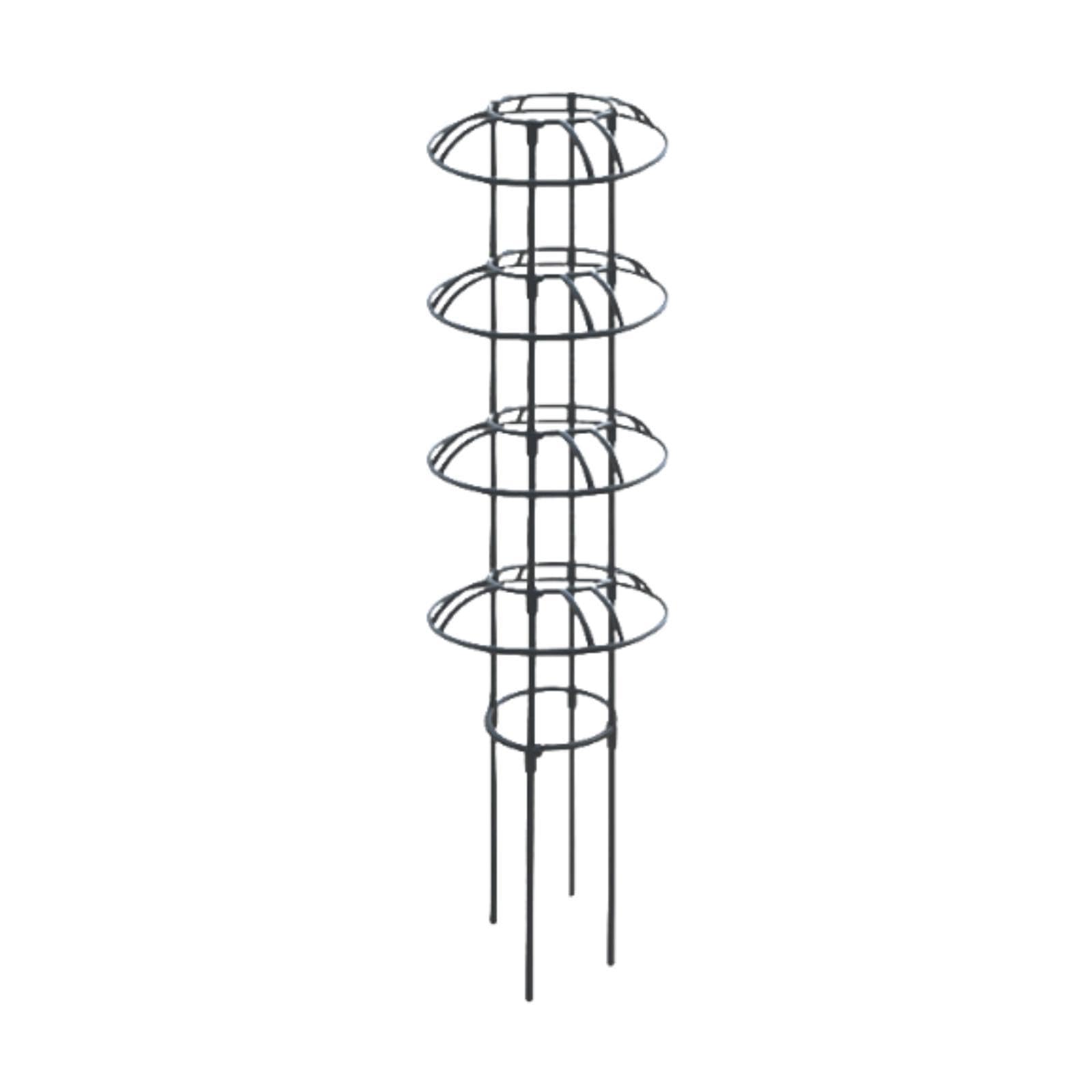 Fenteer Tuteur pour Plantes Grimpantes Obélisque de Jardin Support pour Rosiers Cadre Vertical en Forme de Parapluie en Fer Robuste Adapté pour La Décoration, Parasol Multi-usages 110 Cm