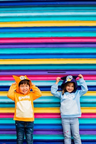 Bluey Bingo Dad Mom Fleece Matching Family Cosplay Pullover Hoodie Infant to Little Kid3