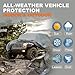 Kayme Heavy Duty Jeep 2dr Car Cover, Custom Fit Jeep Wrangler 2 Door CJ YJ JK JL Waterproof All Weather for Automobiles, Full Car Cover - Sun, Rain & UV Protection