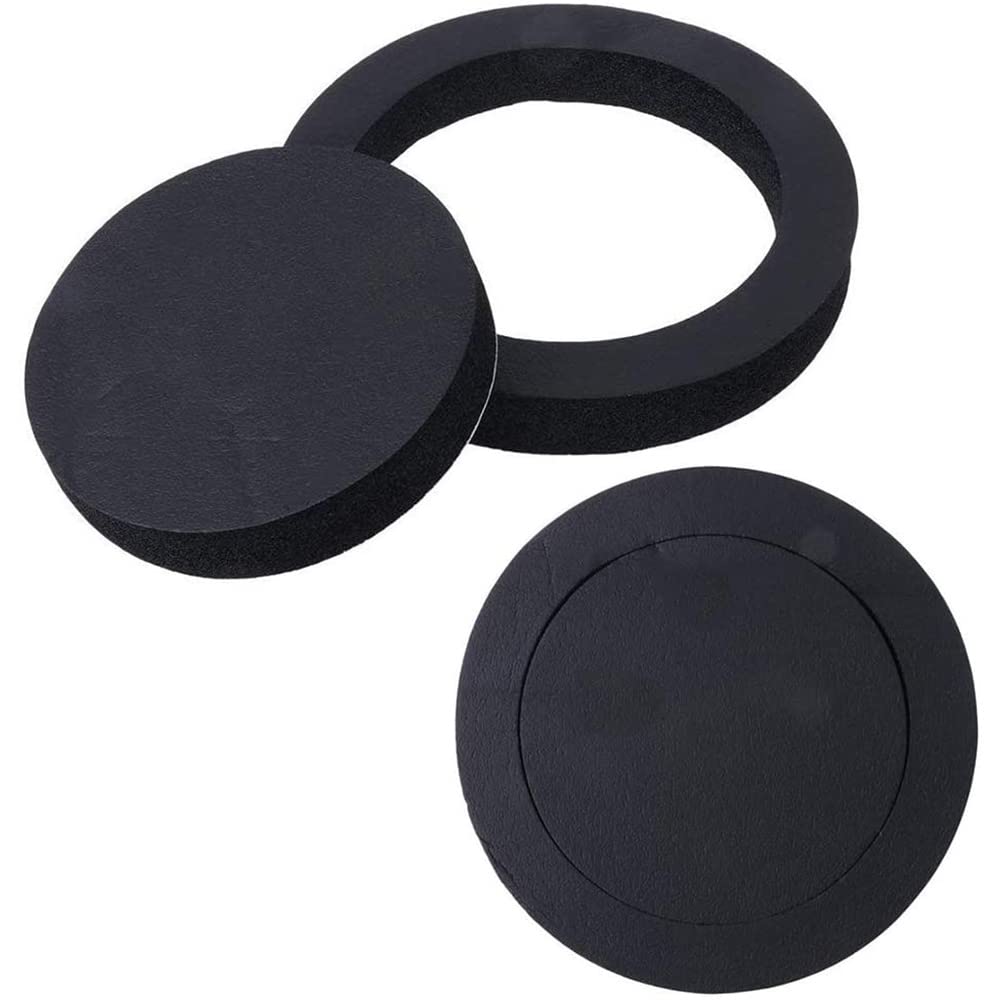 Kit di Sistema di Potenziamento Dell'altoparlante Universale in Schiuma 4 Pezzi per Altoparlanti 6 Pollici e 6,5 Pollici, Anello Isolante per Altoparlanti Pad in Cotone insonorizzato