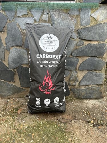 Carbón vegetal 100% encina artesanal de calidad prémium 15 kg 3