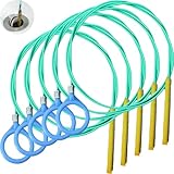 SSKHE Set di 5 foretti per canalizzazione da 90 cm, asta flessibile per rimuovere i tappi per capelli, strumento idraulico infrangibile per vasca da bagno