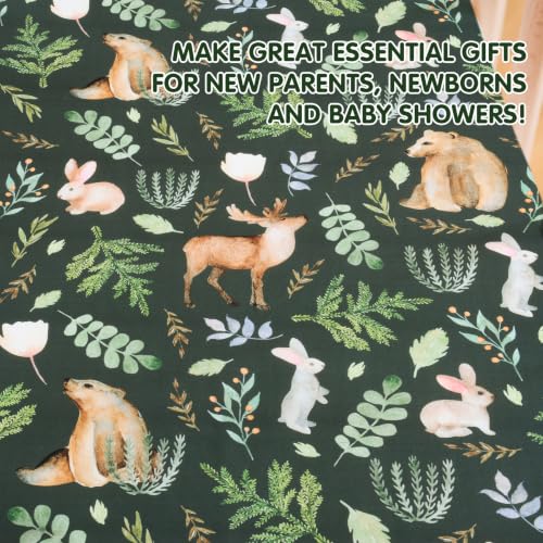 Image of JISEN Baby Fitted Crib Sheets for Boys Girls 52x28 Inch Bear