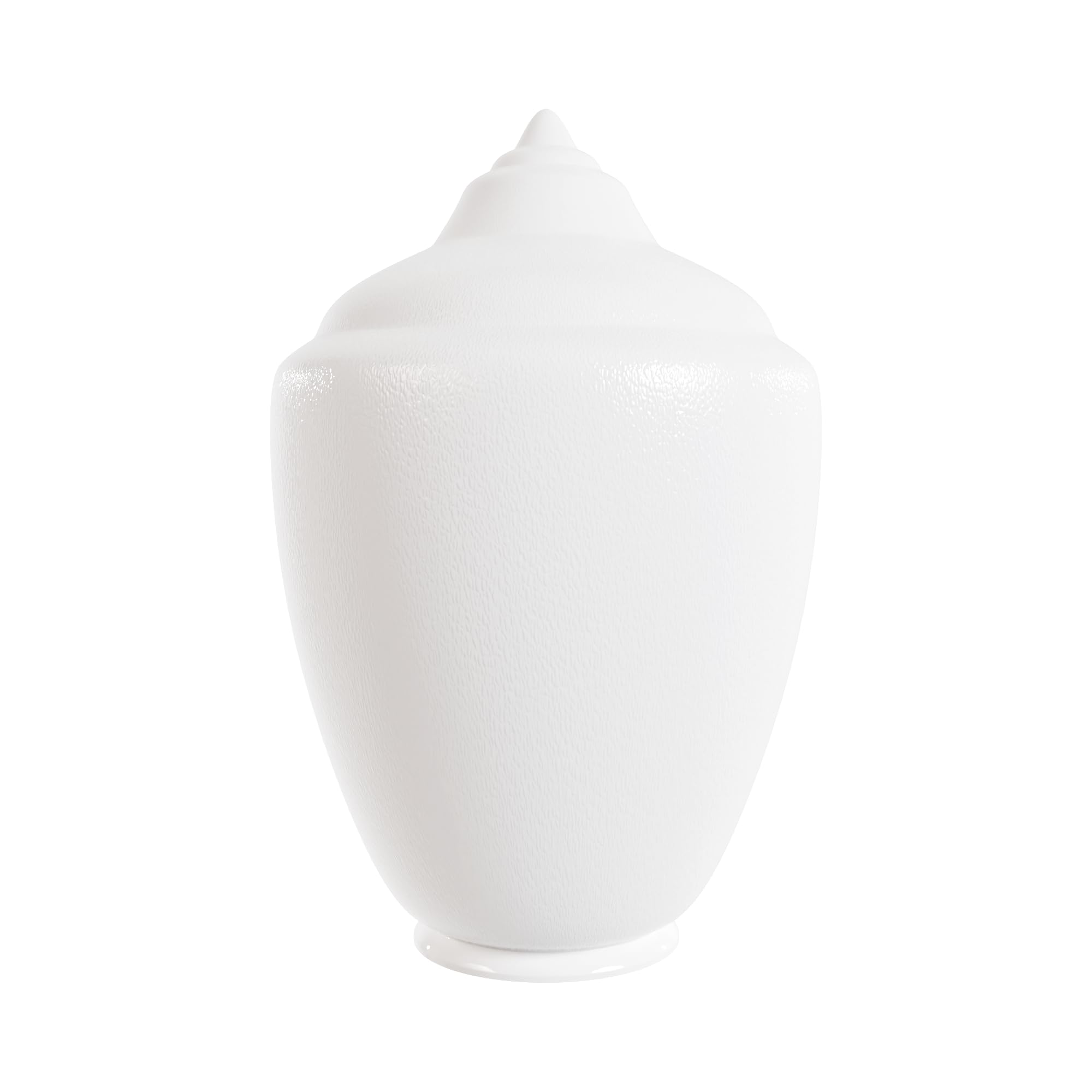 KASTLITE 88467-WH-4F White Acorn Post Light Lens, 3.88" Fitter Neck