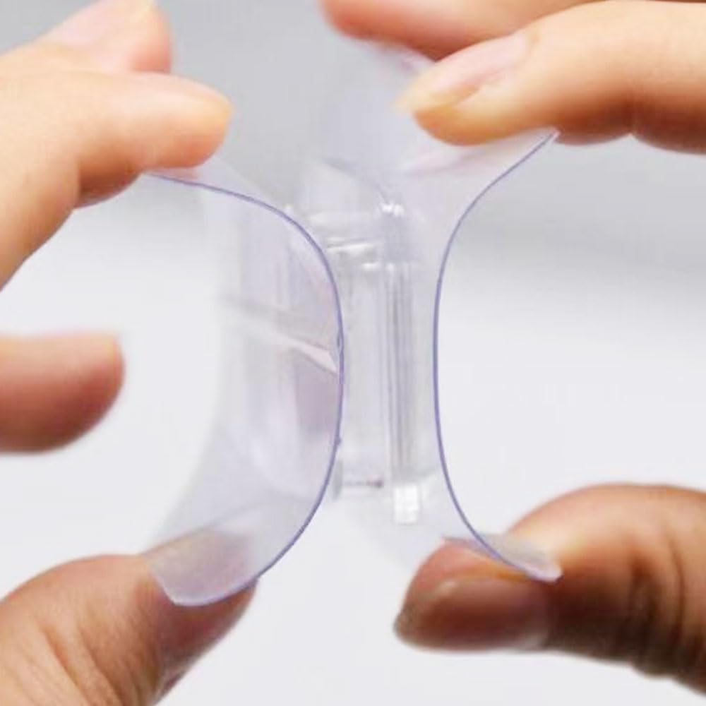 JUDUNA Ganchos de pared adhesivos transparentes de doble cara sin clavos, sin daños y sin rastro, ganchos autoadhesivos fuertes para baño y cocina, oficina, sin uñas, sin daños y sin rastros (50)