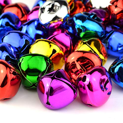 100Pcs Jingle Bells, Marrywindix 1 Inch Craft Bells Bulk Diy Bells For Christmas, Party, Festival Decoration And Home Decoration #TOP4