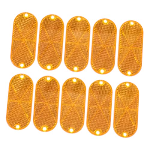 Reflectores ovalados para carros y trailers pack 10 miniatura 1