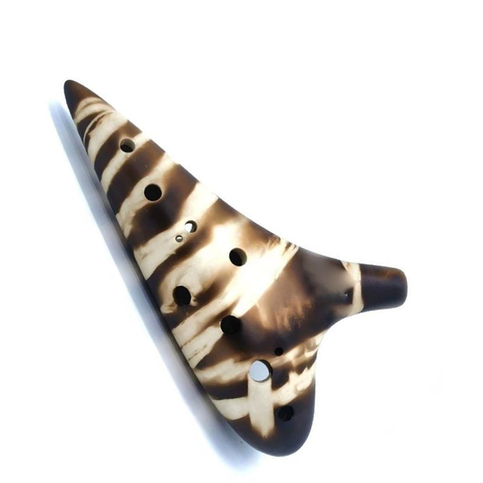 Ocarina Ocarina In Ceramica Con Tono C Alto A 12 Fori | Strumento musicale portatile per principianti Ocarina in ceramica con tono alto C a 12 fori(With Bag)