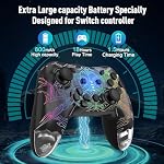 DYONDER Switch Controller for Switch/Switch Lite/OLED, Wireless Switch Pro Controller for Switch 2 (No Wake-Up Function), Wireless Gamepad for PC/iOS/Android with RGB/Programmable/Motion Control/Vibration/Turbo(Black)