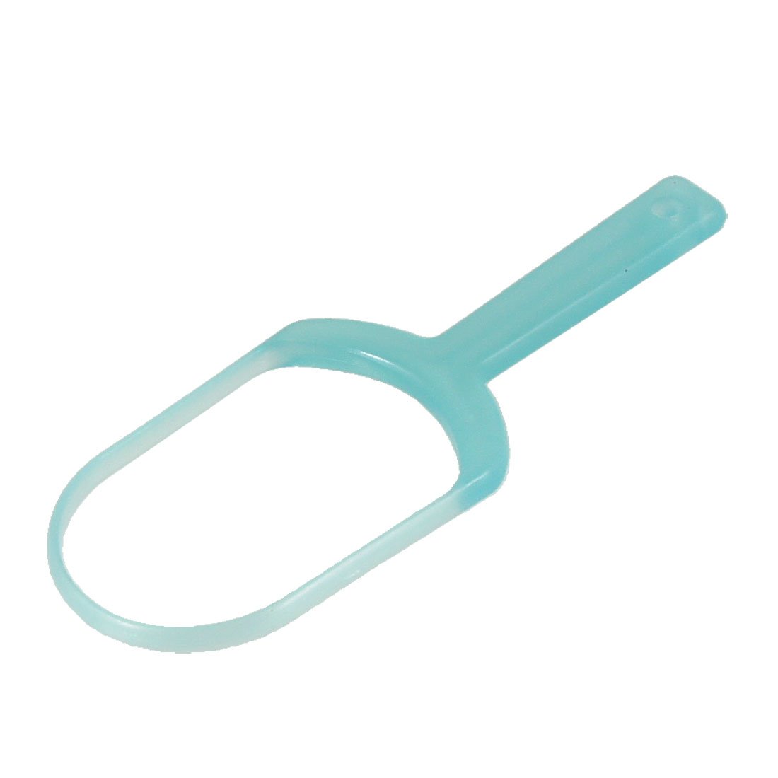 Plastic Oral Hygiene Care Furred Tongue Cleaning Scraper Blue