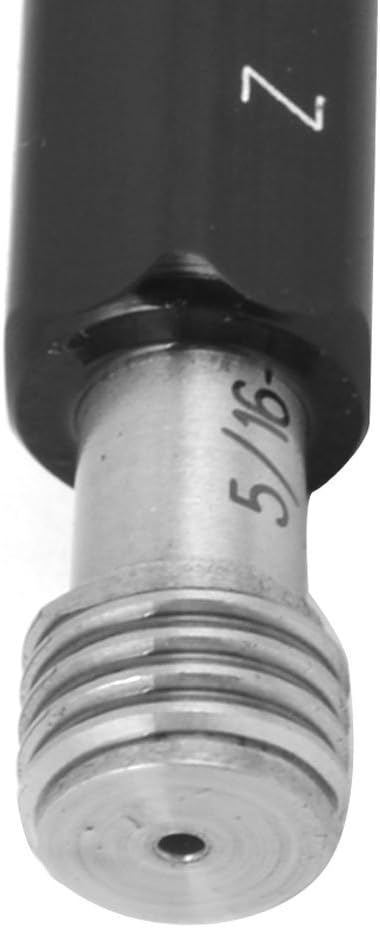 Aexit 5/16-24UNF 2B Measuring & Layout Tools Black Silver Tone Metric Double End Hex Handle Steel Go/No Go Thread Saw Gauges Gage Gauge