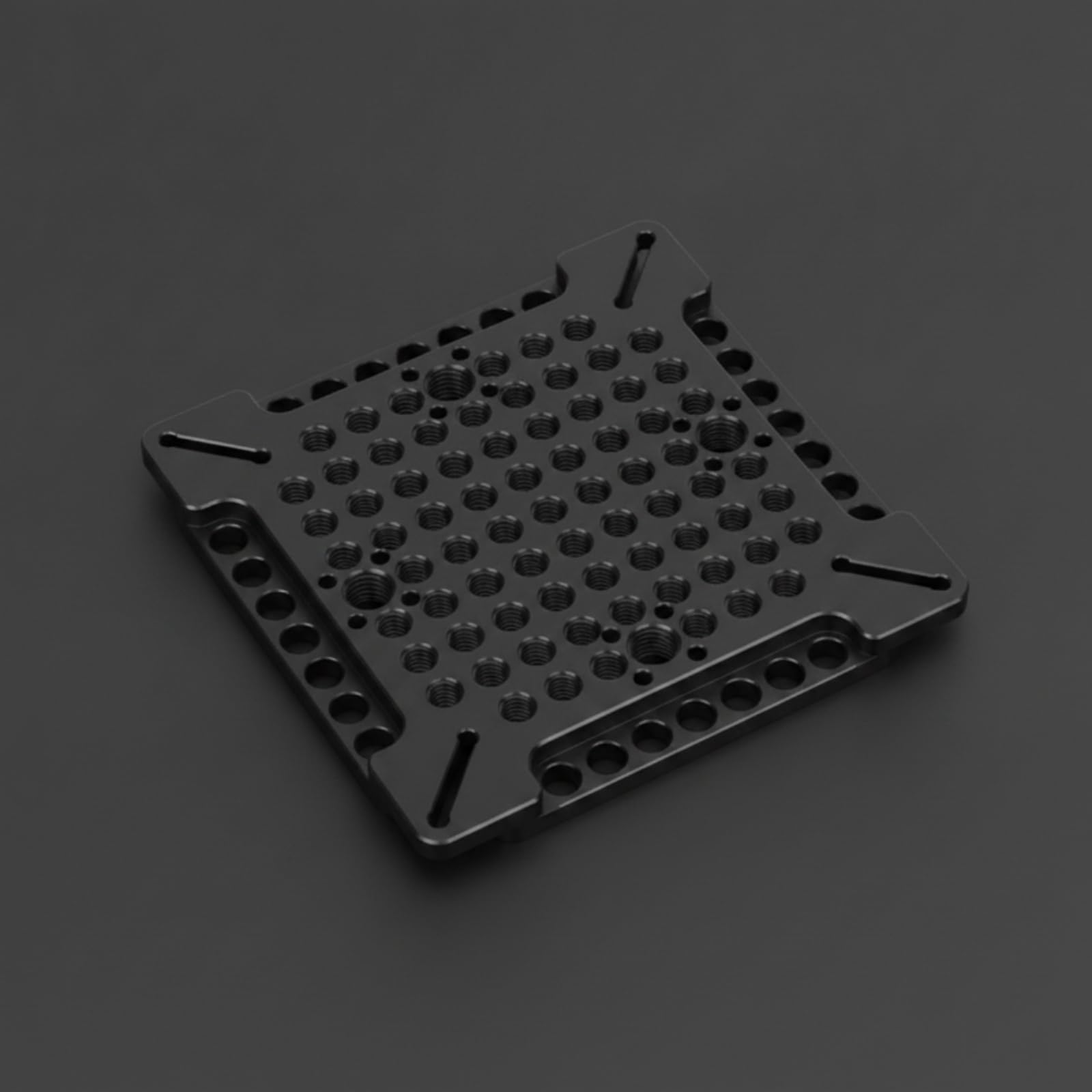 Placa de Montaje para Adaptador Base Metálica Aluminio Aleado con Kit de Instalación Completo y Bajo Adecuada para Oficina Fotografía Producción