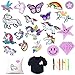 20 Pezzi Toppe Termoadesivi Adulti Bambini, Toppa Ricamata Unicorno, Toppe Vestiti Unicorno, Colori Misti, Diverse Dimensioni, Forme, per Riparare e Fai Da Te Buchi Pantaloni, Giacche etc