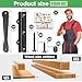 Deck Sunblind System,Louver Bracket Kit for Shutter System,Louver Hardware Kit,Holding Up to 11 Boards (48'')-Powder Coated Iron Brackets,Perfect for Gardens, Patios and Indoor and Outdoor Use(1PCS)
