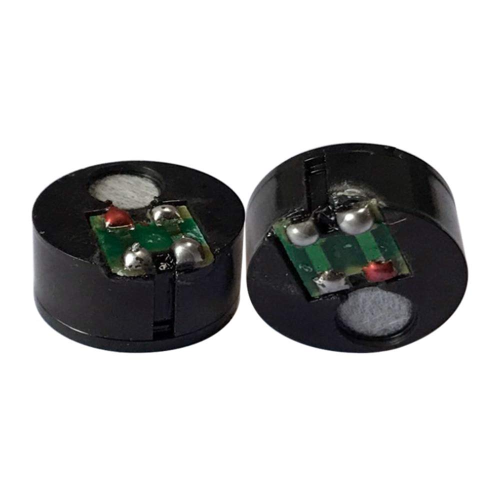 Taidacent 10 Pcs 15mm Head Mounted Microphone Dynamic Capsule Electret Condenser Microphone Pickups Condenser Capsule KTV Conferences Mic