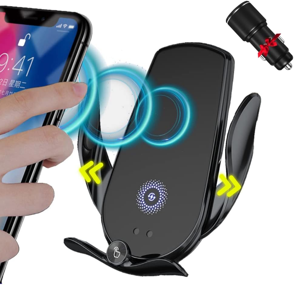 Be Oshare 車スマホホルダー 車載携帯ホルダー 15w ワイヤレス充電 カーチャージャプレゼント バッテリー付き エンジン切っても使用可能 自動開閉 正面 背面タッチセンサー 360度回転 片手操作 全携帯機種適用 付属品クリップ コード Iphone Android Type C用ヘッド付き Be Oshare 車スマホホルダー 車載携帯ホルダー 15w ワイヤレス充電 カーチャージャプレゼント バッテリー付き エンジン切っても使用可能 自動開閉 正面 背面タッチセンサー 360度回転 片手操作 全携帯機種適用 付属品クリップ コード Iphone Android Type C用ヘッド付き