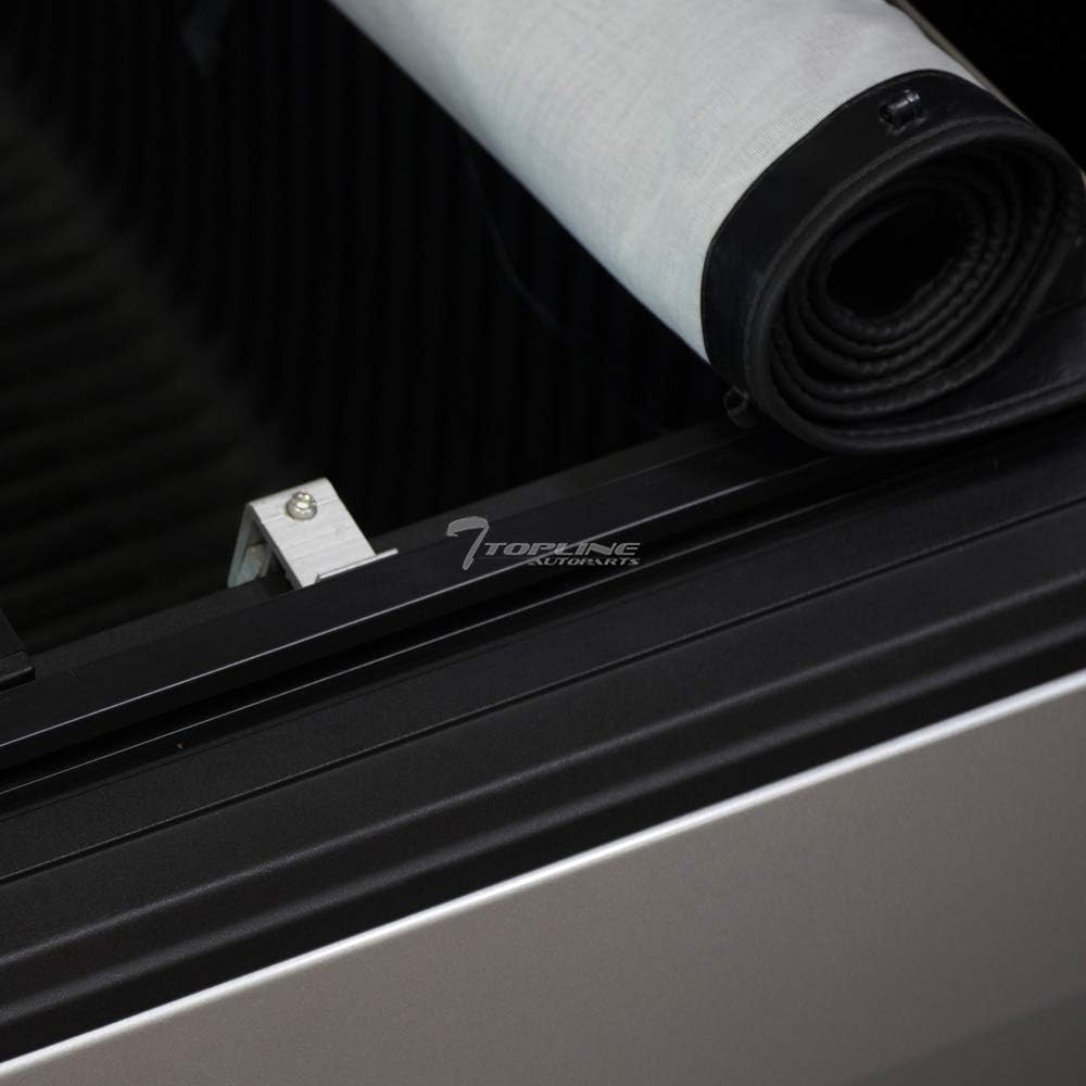 Hidden Snap On Soft Vinyl Truck Bed Tonneau Cover Compatible with 94-03 Chevy S10 GMC S15 Sonoma / 96-00 Isuzu Hombre 6 Ft (72") Bed