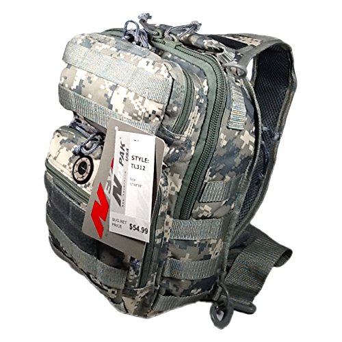 Mochila táctica de un hombro 12" camuflaje digital miniatura 1
