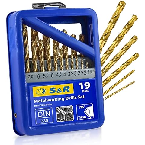 S&R 19-Piece HSS Titanium Drill Bit Set Cover