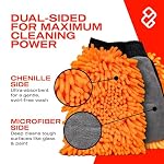 Nasiol Car Wash Mitt – Dual-Sided, All-in-One, Scratch-Free, Lint-Free, Super Absorbent, Ultra-Soft Chenille - Image 5