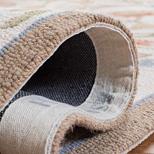 Safavieh Chelsea Collection Area Rug - 8' Round, Ivory, Hand-Hooked French Country Wool, Ideal For High Traffic Areas In Living Room, Bedroom (Hk248A) #TOP3