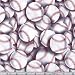 Timeless Treasures Baseball Toss White Fabric By The Yard