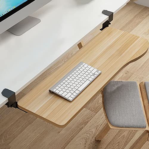 Plateau coulissant sous le bureau avec accoudoir de bureau à pince et support coude