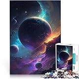Viajar al Espacio Exterior Puzzles de 1000 Piezas para Adolescentes Juegos Divertidos para la Familia Regalos de cumpleaños, Regalos, Arte Mural 38x26cm