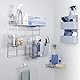 Compactor BESTLOCK Magic Bath Eckablage, Selbstklebend, Chrome, L, 20x20x13,5 cm