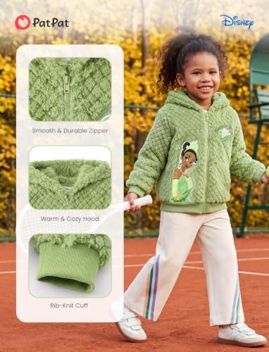 Image of Disney Girl /Boy Fleece Jacket Zipper Sherpa Fuzzy Hoodie Winter Coat 2-13Y