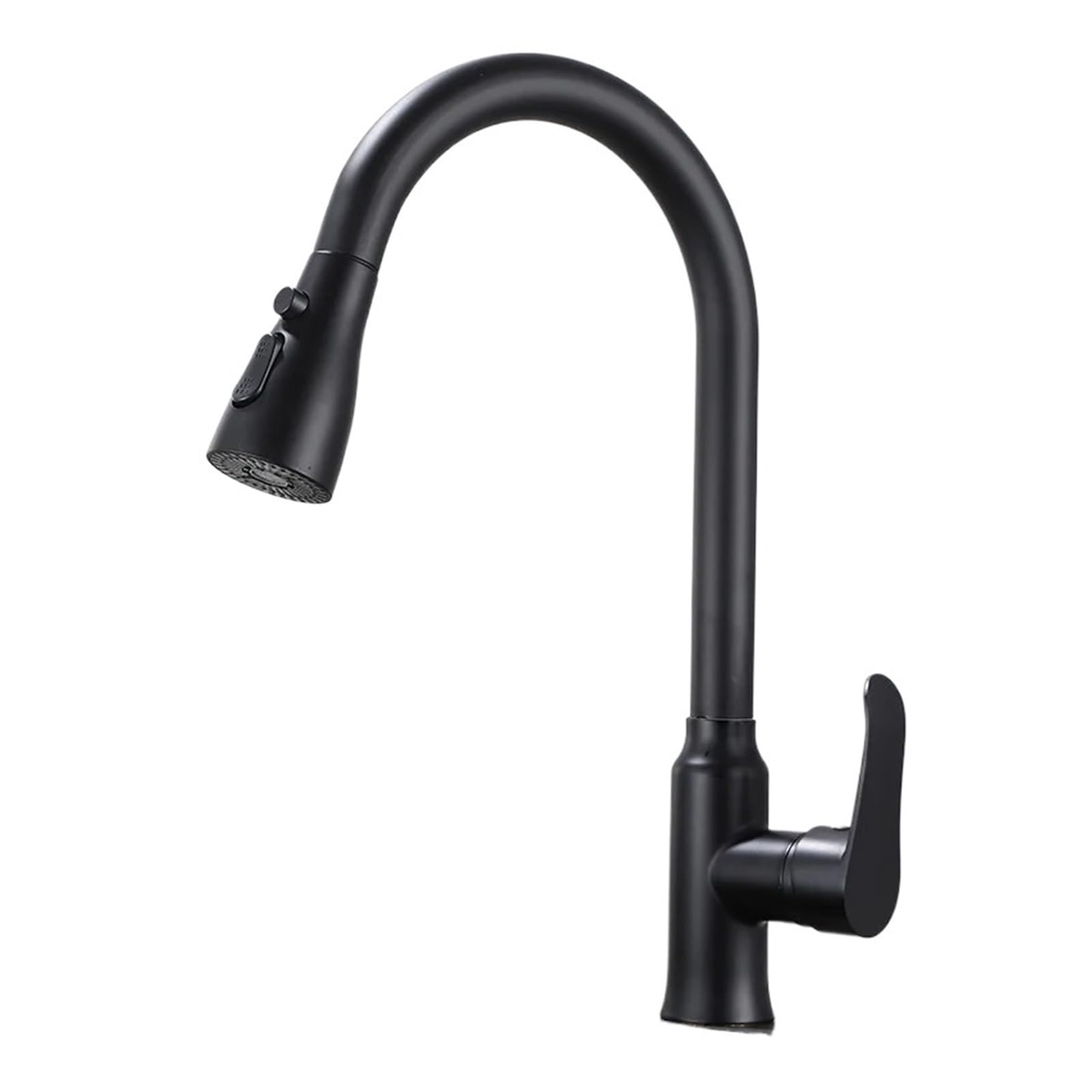 Douche de cuisine noire anti-éclaboussures pour nettoyer les éviers profonds sans effort