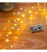 SINAMER Fairy Lights Battery Operated,1 Pack Led Mini Twinkle Copper Wire Firefly Starry Lights,W...
