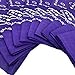 Vamqor 100% Cotton 10 Pack Fine Bandanas（Purple）