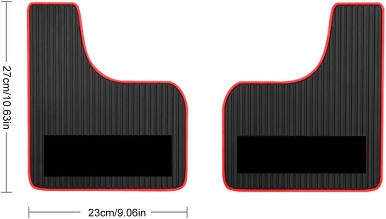 Vehicle Mud Guards Car Mudguard Front Rear Wheels Mud Flaps PP Splash Guards Car SUV Off-Road Truck Accessories Mudflap(4pcs Red)