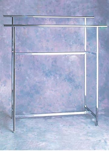 Chrome H Rack Double Bar Clothing Rack Adjustable - 60 L x 22 W x 72 H Inches