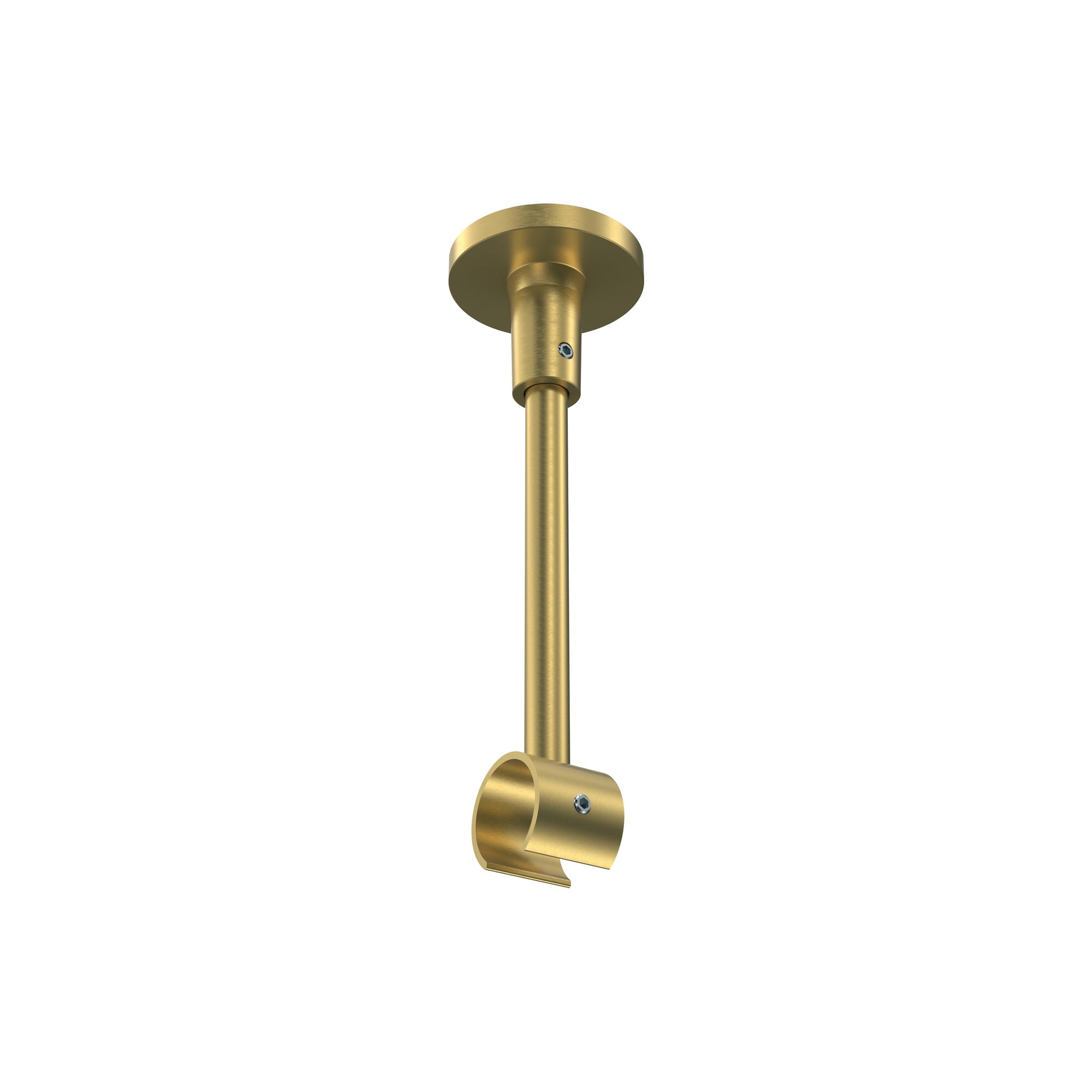 INTERDECO Innenlaufstange 20 mm 1-läufig Chrom/Messing-Optik 200 cm