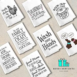 Honeydewgiftsnanaskitchenloveserveddailycottonfloursackdishtowels27inchby27inchmadeinusagrandmagiftsnanakitchengiftsgrandparentsdaygift10043 Urban Country Home Decor Honey dew gifts nanas kitchen love served daily cotton flour sack dish towels 27 inch by 27 inch made in usa grandma gifts nana kitchen gifts grandparents day gift 10043 urban country home decor