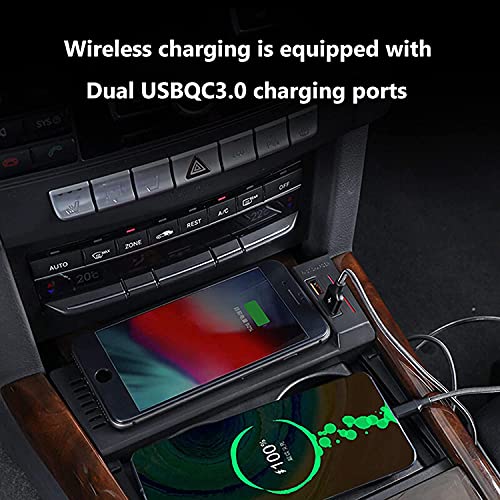 Cargador inalámbrico de automóviles rápido de 15W para Mercedes-Benz W212 E Clase 6