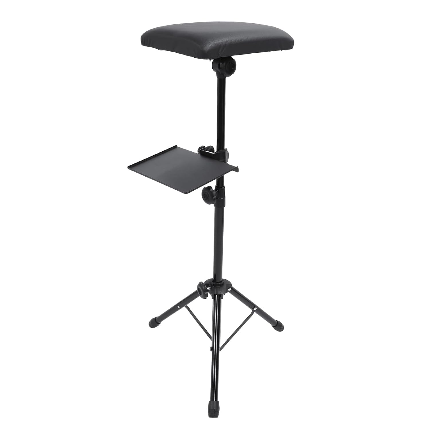 Tattoo Arm Rest Stand, Height Foldable Tattoo Supplies Organizer Tattoo Equipment with Leather Pad Non Slip Base for Tattoo Studio Chair Frame